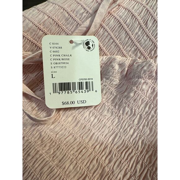 Free People NWT Pink Iyla Smocked Mini Dress - Picture 11 of 12